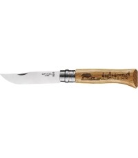 Nóż Opinel 8 inox dąb seria Animal - dzik