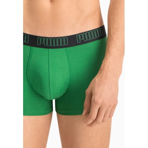 Bokserki męskie Puma Basic Trunk Black Green 935015 04