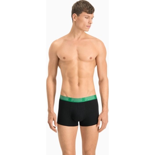 Bokserki męskie Puma Basic Trunk Black Green 935015 04