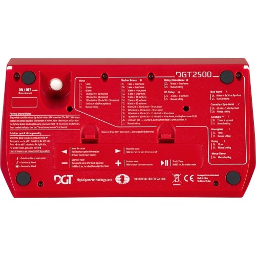 DGT 2500 cyfrowy zegar szachowy FIDE