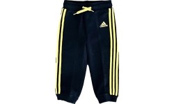 Spodnie dziecięce Adidas I ESS KN Pant Black Yellow F49789