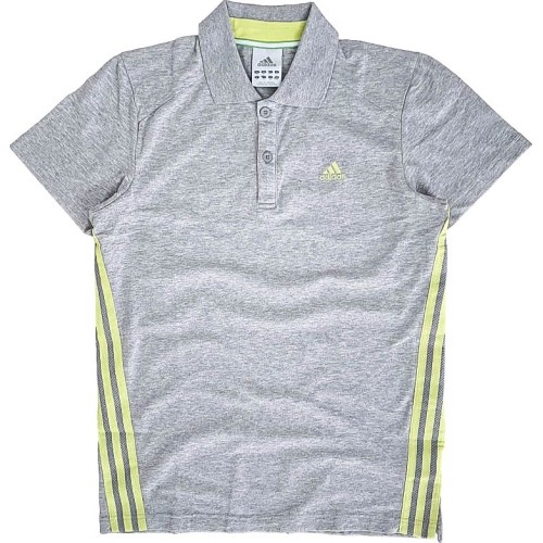 Adidas męska koszulka polo sportowa, szaro-żółta, V37343
