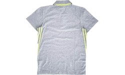 Adidas męska koszulka polo sportowa, szaro-żółta, V37343