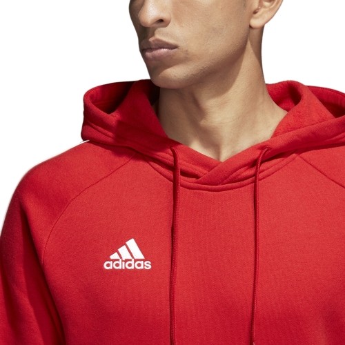 Bluza Adidas Core 18 Hoodie, czerwona CV3337