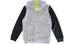 Bluza młodzieżowa Adidas YB RD KN FZHD Grey Black S22627