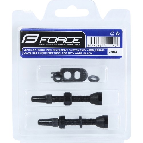 Wentyle FORCE do opon bezdętkowych 2xFV 44mm (czerwone)