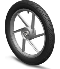 Koło 6-ramienne szare 2.75x17 prawe