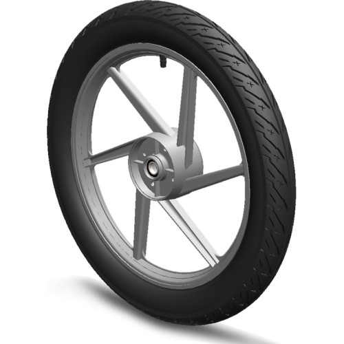 Koło 6-szprychowe szare 2.75x17 prawe