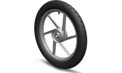 Koło 6-ramienne szare 2.75x17 prawe