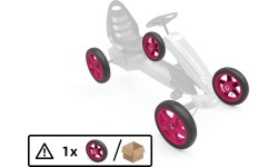 Koło różowe 12.5x2.5-9 slick