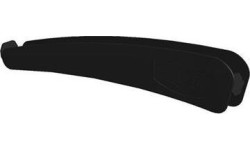 Osłona łańcucha z zagiętymi paskami czarna