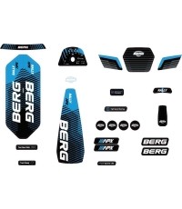 Rally - Zestaw naklejek APX Blue