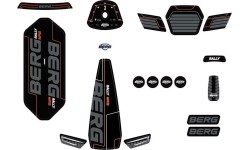 Rally - zestaw naklejek NRG Orange