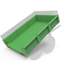 Duża przyczepa - kontenerowa, zielona