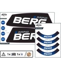 Rama XL/XXL - Zestaw naklejek B.Rapid Blue
