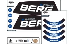 Rama XL/XXL - Zestaw naklejek B.Rapid Blue
