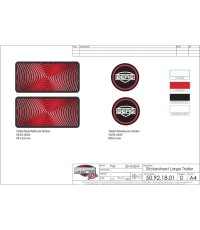 Duża przyczepa - zestaw naklejek