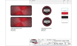 Duża przyczepa - zestaw naklejek