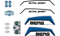 XL Frame - zestaw naklejek Basic/Extra Blue