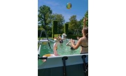 EXIT Black Leather basen 540x250x122cm z pompą filtrującą - czarny