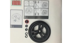 Koło szaro-czarne 9x2 (osłona Fiat 500)