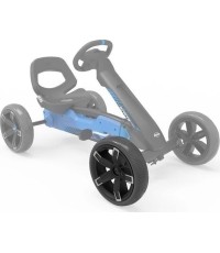 Koło czarne 10x2,5 przód + naklejka Roadster