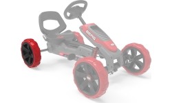 Koło czarne-czerwone 10x2,5 tylne prawe