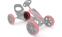 Koło czarno-czerwone 10x2,5 tylne lewe