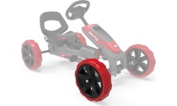 Koło czarno-czerwone 10x2,5 przód prawy