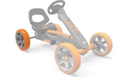 Koło szaro-pomarańczowe 10x2,5 tył