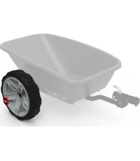 Koło szaro-czarne 10x2,5 lewe (osłona czerwona)