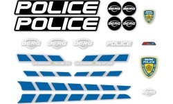 Buzzy - Zestaw naklejek Policja
