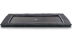 EXIT Dynamiczna trampolina sportowa naziemna 275x458cm - czarna