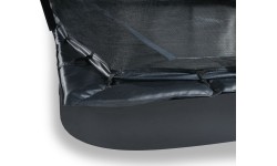 EXIT Dynamiczna trampolina naziemna 275x458cm z siatką zabezpieczającą - czarna