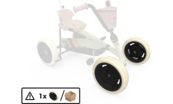 Koło 9x2 - Czarny/Beżowy przód