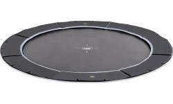 EXIT Dynamiczna trampolina sportowa naziemna ø366cm - czarna