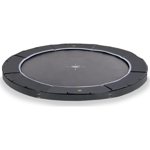 EXIT Dynamiczna trampolina sportowa naziemna ø366cm - czarna