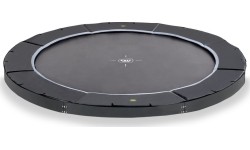 EXIT Dynamiczna trampolina sportowa naziemna ø366cm - czarna