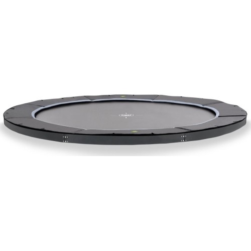 EXIT Dynamiczna trampolina sportowa naziemna ø366cm - czarna