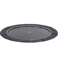 EXIT Dynamiczna trampolina sportowa naziemna ø427cm - czarna