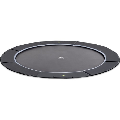 Trampolina sportowa gruntowa EXIT Dynamic ø427 cm – czarna