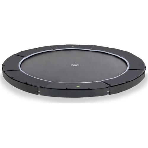 EXIT Dynamiczna trampolina sportowa naziemna ø427cm - czarna