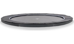 EXIT Dynamiczna trampolina sportowa naziemna ø427cm - czarna