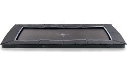 EXIT Dynamiczna trampolina sportowa naziemna 305x519cm - czarna