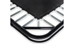 EXIT Dynamiczna trampolina naziemna 305x519cm z siatką zabezpieczającą - czarna