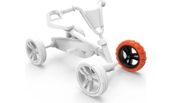 Koło 9x2 Cross - Czarny/Pomarańczowy Lewy przód