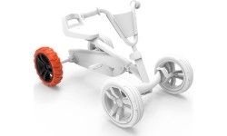 Koło 9x2 Cross - czarny/pomarańczowy tył prawy