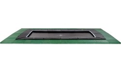 EXIT Dynamic trampolina naziemna 275x458cm z płytkami bezpieczeństwa Freezone - czarna