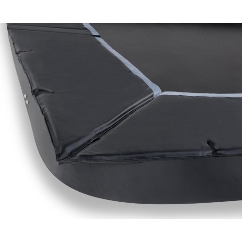 EXIT Dynamic trampolina naziemna 275x458cm z płytkami bezpieczeństwa Freezone - czarna