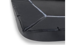 EXIT Dynamiczna trampolina naziemna 305x519cm z płytkami bezpieczeństwa Freezone - czarna